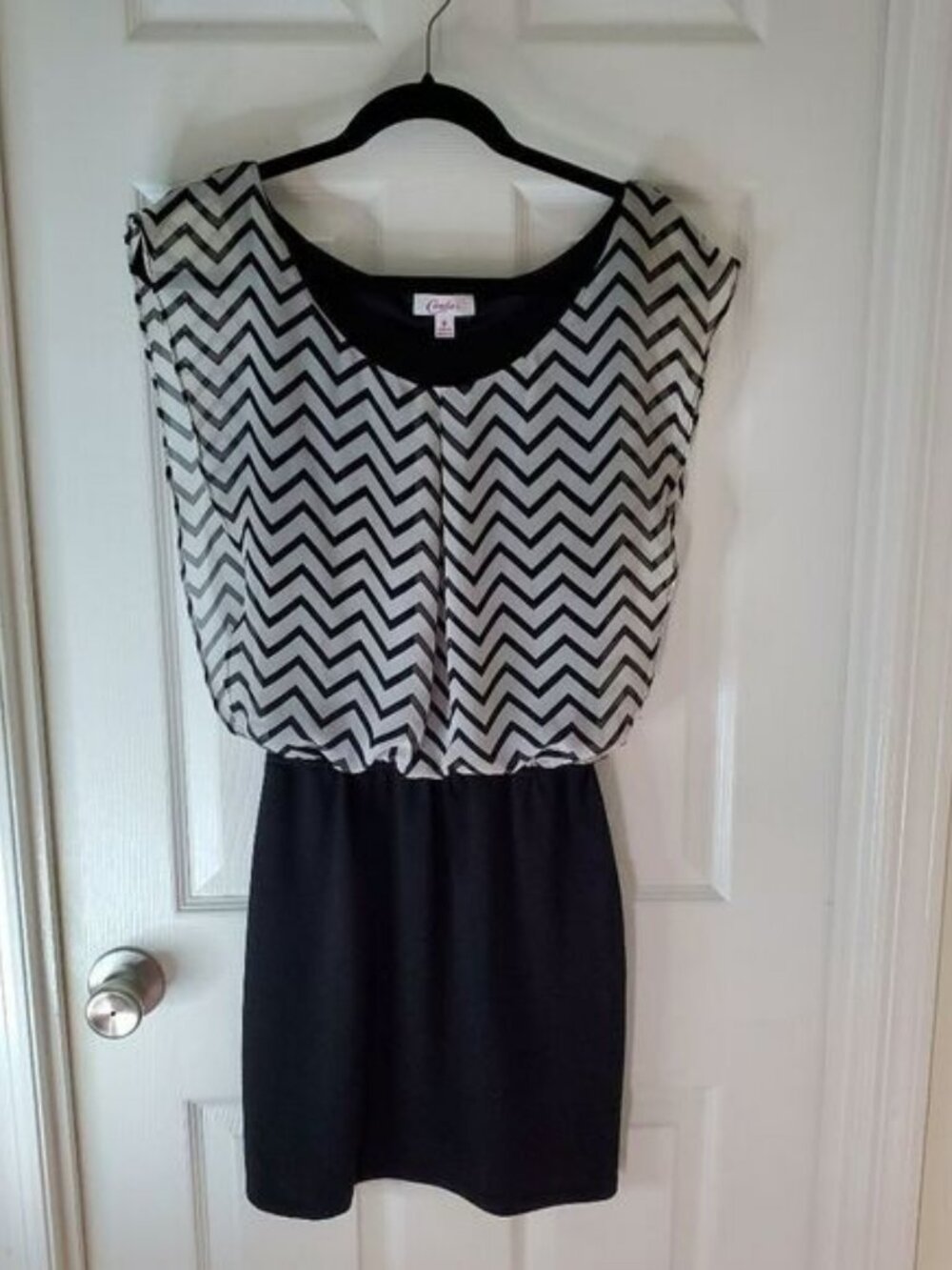 Candie's Black and White Dress Medium
